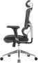 Sihoo bureaustoel ergonomisch lendensteun hoge rugleuning 3D armleuningen ~ zwart gestoffeerd - Thumbnail 2