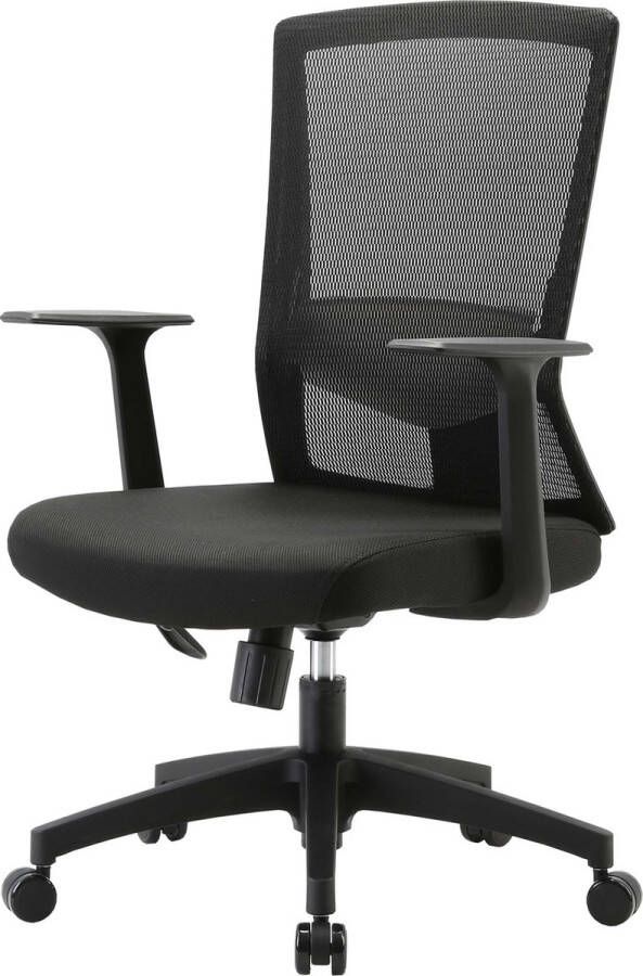 Sihoo bureaustoel ergonomische S-vormige rugleuning ademende verstelbare taillesteun ~ zwart