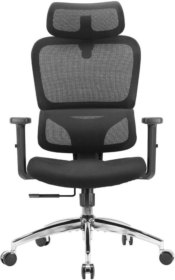 Sihoo M56C Bureaustoel Hoge Rugleuning en Armleuningen Ergonomische Mesh Bureaustoel Zwart