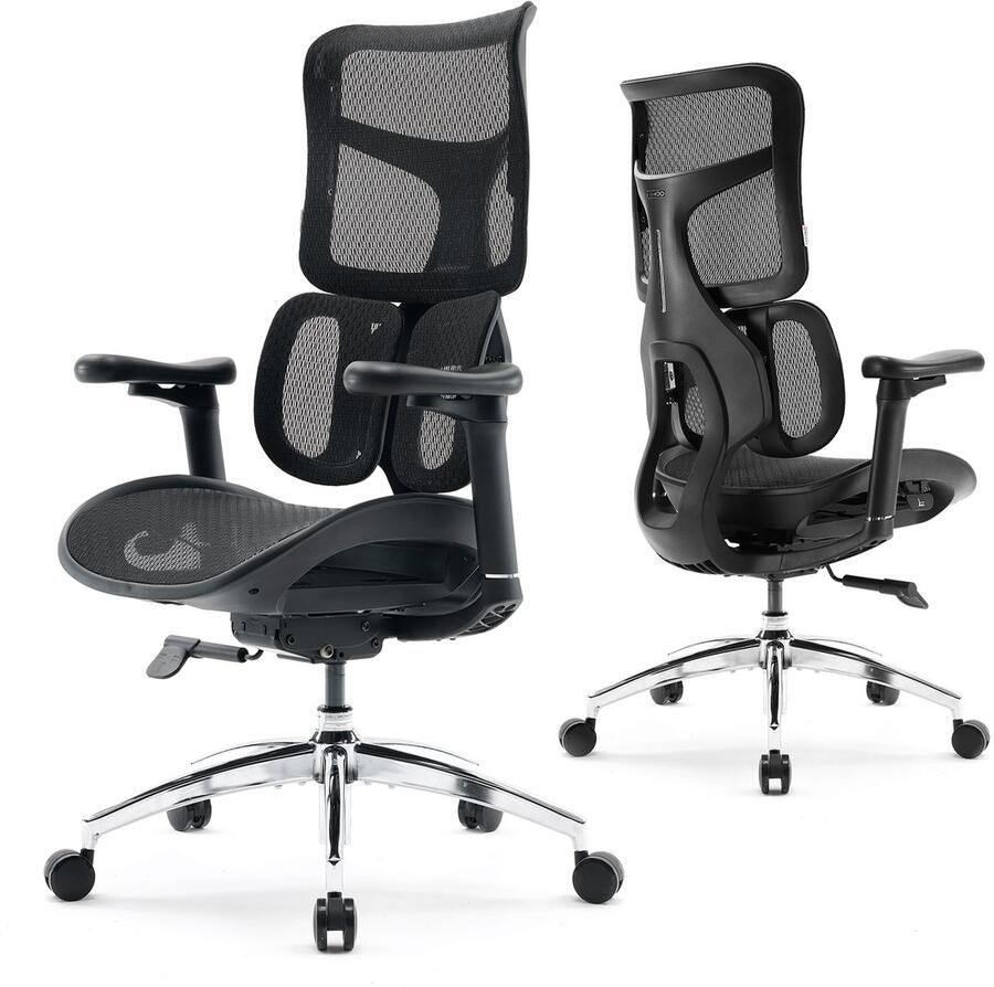 Sihoo S100 Ergonomische Bureaustoel Dubbele Dynamische Lendensteun Gamestoel