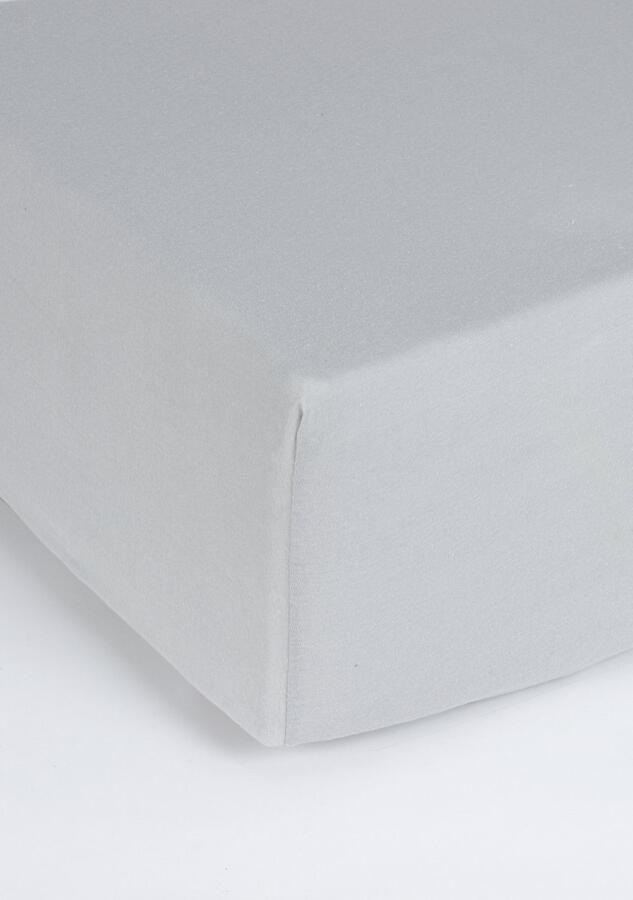 Silent Mill jersey Hoeslaken Matras Katoen 90x200 + 30 cm Grijs