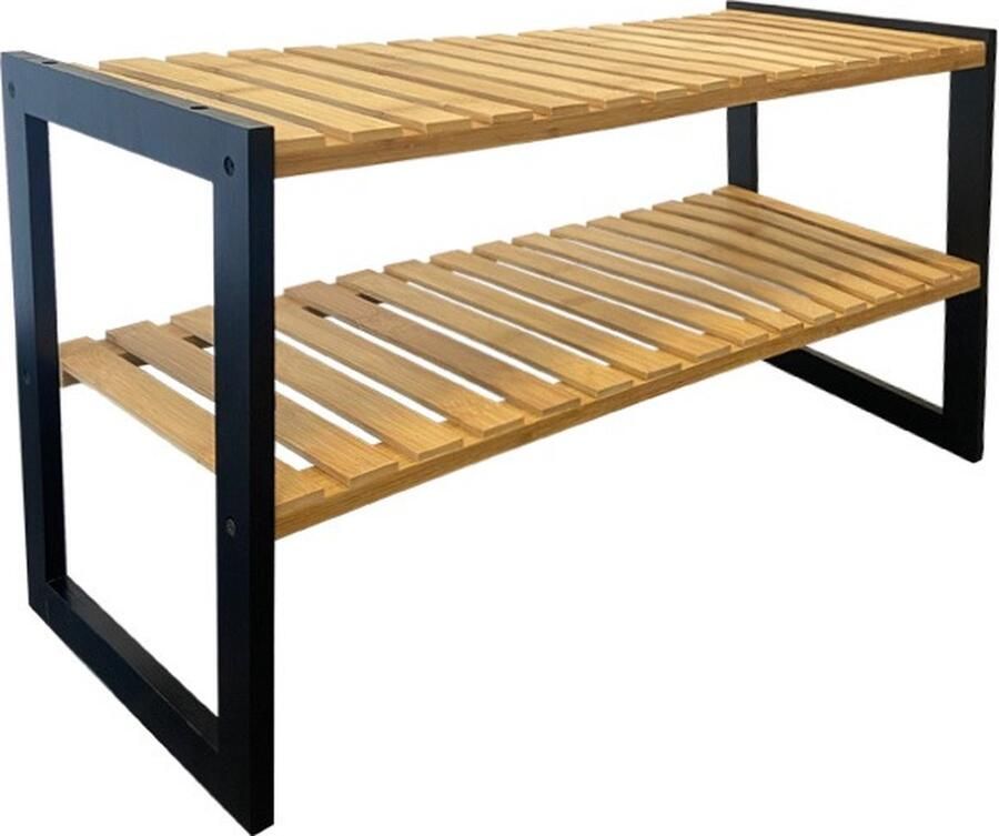 Silumen Bamboe schoenen bereik 70x26x34 5 cm Bambou