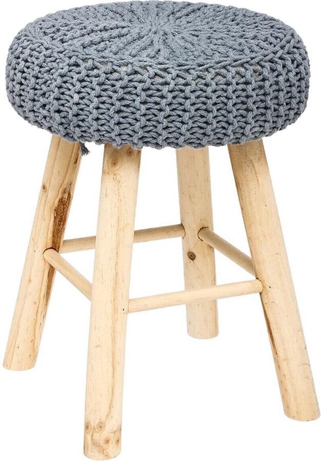 Silumen Mesh Krukje met Dennen Poten 43 cm Overig Grijs Gris