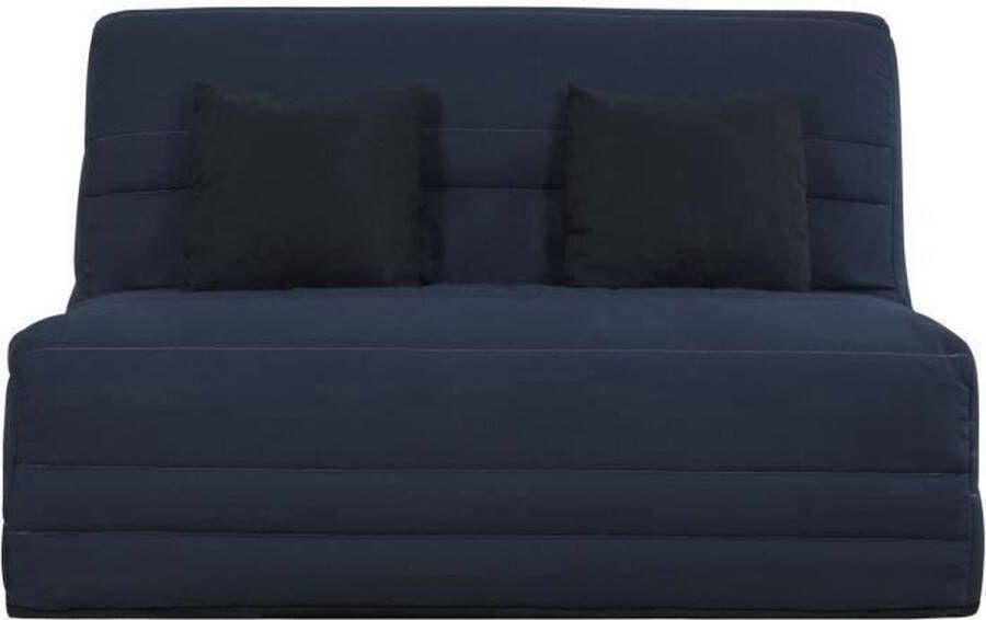 Simons Simmons bank Slyde Grijze stof + 2 zwarte kussens L 145 x D 103 x H 89 cm VANDA