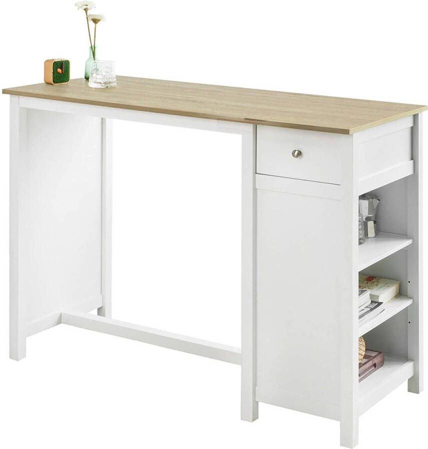 Simpletrade Bartafel Bar Lade 3 schappen Hout 120x90x55 cm