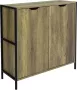 Simpletrade Dressoir Ladekast TV meubel Industrieel Verstelbare plank 83x79x30 cm - Thumbnail 1