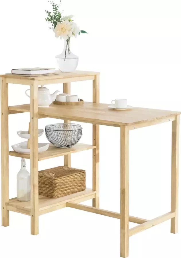 Simpletrade Eettafel Keukentafel Houten tafel 97x102x67cm