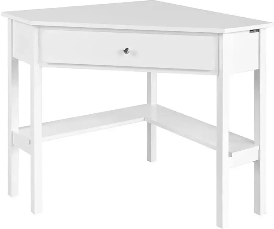 Simpletrade Hoekbureau Bureautafel Lade Hout 76x76 cm