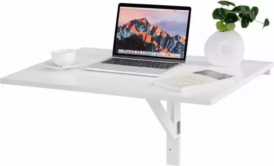 Simpletrade Klaptafel Wandtafel Inklapbaar Wandmontage Wit 60x40 cm
