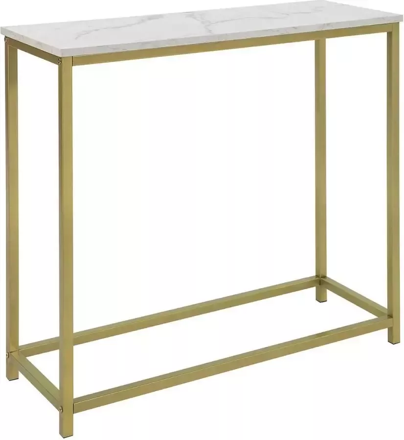 Simpletrade Simple Trade Dressoir Console tafel Marmer Goud 80x75x30 cm