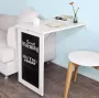 Simpletrade Simple Trade Inklapbare tafel Kleine eettafel MDF Wit 50x75x76 cm - Thumbnail 1