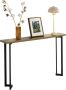 Simpletrade Console tafel Hal tafel Bijzettafel metaal Dressoir Houtkleurig - Thumbnail 2