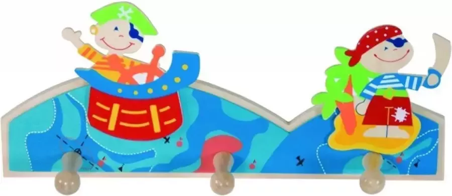 Simply for kids Houten Kapstok Piraat Kinderkamer Decoratie Duurzaam Speelgoed
