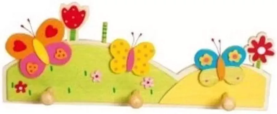 Simply for kids Kapstok Vlinder 3 Haakjes