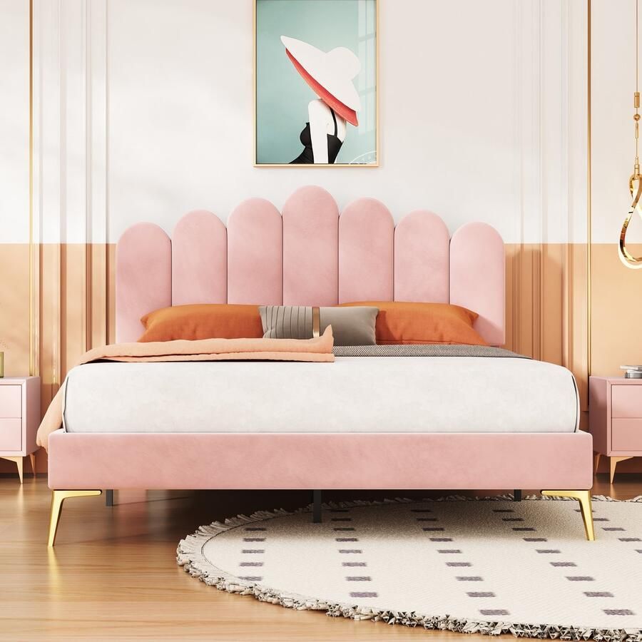 Singularity -Gestoffeerd bed 180x200 cm- hydraulisch opbergbed- huidvriendelijke linnen hoogslaper- multifunctioneel tweepersoonsbed- grijs- zonder matras