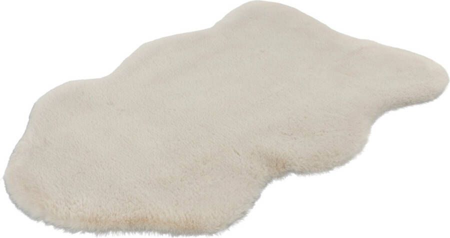 Sirac Tapijt Lalee Cosy Vloerkleed Imitatievacht- Anti Slip Superzacht Hoogpolig 60x90 Ivoor