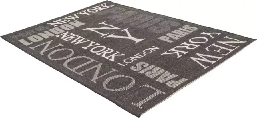 Sirac Tapijt SiRaC Lalee Home Finca Sisallook Vloerkleed Tapijt Karpet 80x150 Graphite