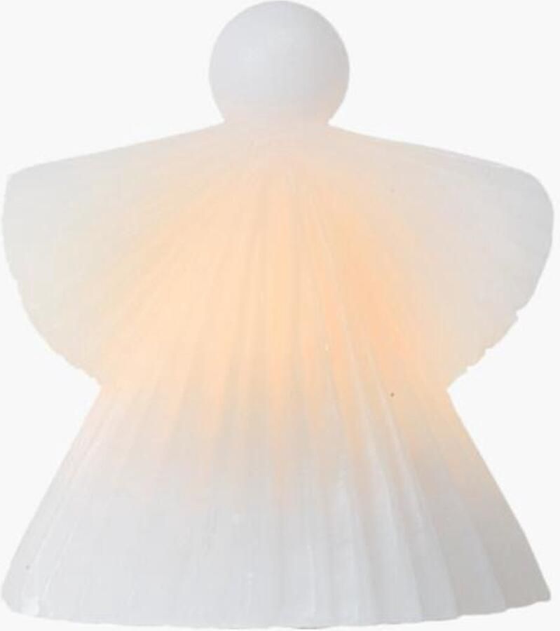 Sirius Lichtgevende engel 'Astra' wit wax 15 cm kerst