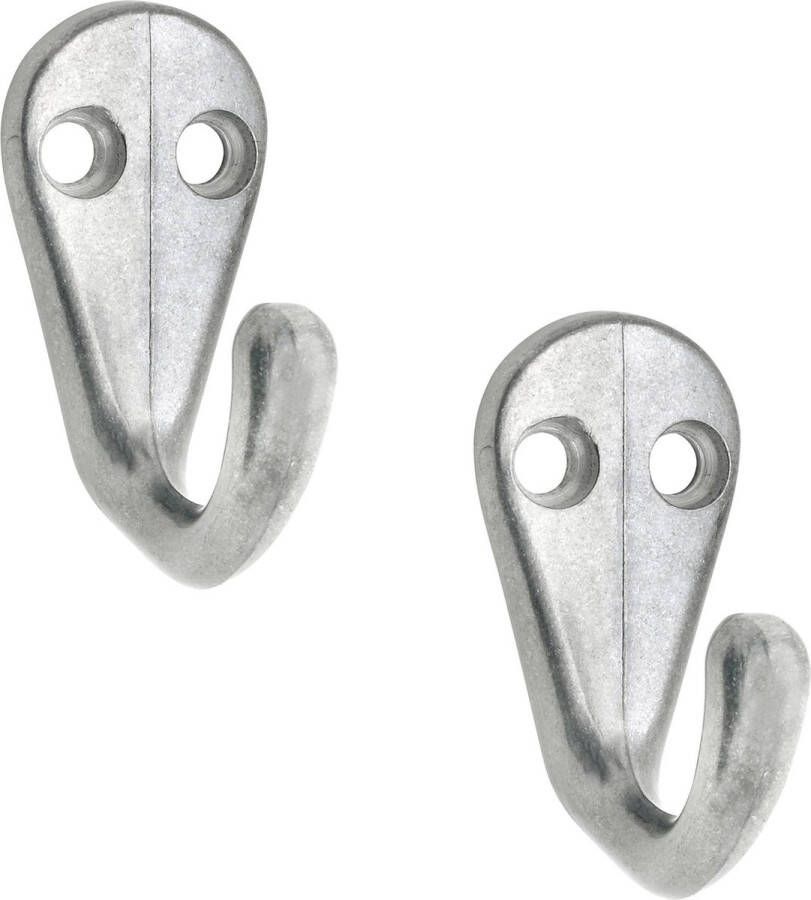 Siro 5x Luxe kapstokhaken jashaken goudkleurig hoogwaardig aluminium 3 x 4 1 cm goudkleurige kapstokhaakjes garderobe haakjes