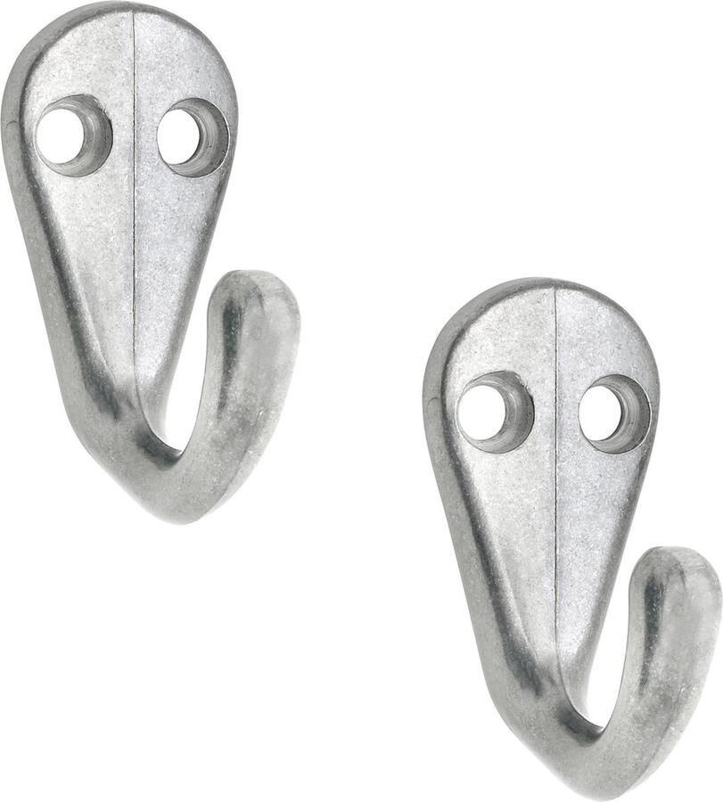 Siro 4x Luxe kapstokhaken jashaken goudkleurig hoogwaardig aluminium 3 x 4 1 cm goudkleurige kapstokhaakjes garderobe haakjes