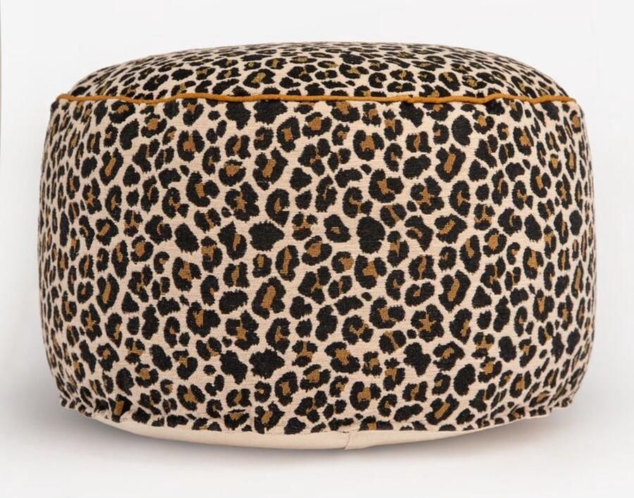 Sissy-Boy PRE-ORDER: Bruine poef met leopard patroon