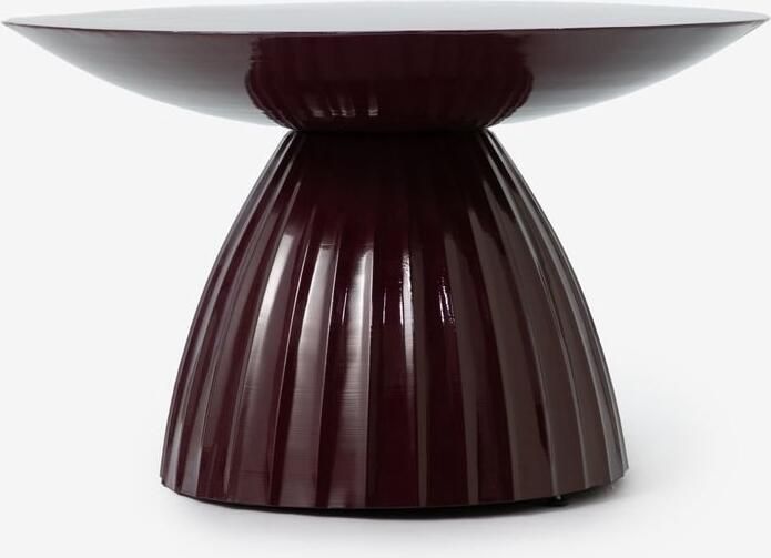 Sissy-Boy Donkerrode scallop bijzettafel large