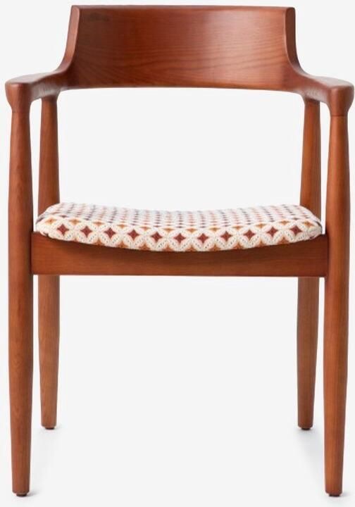 Sissy-Boy Houten eetkamerstoel giulia met print