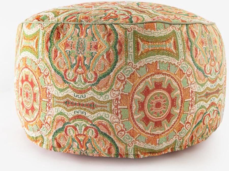 Sissy-Boy Oranje poef met mozaik patroon