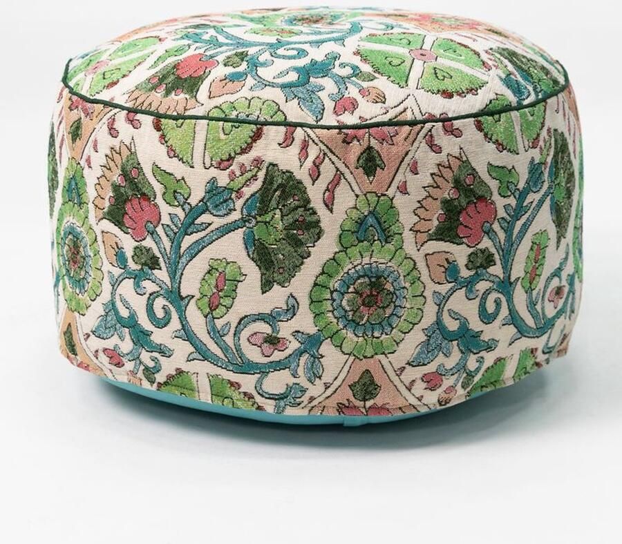 Sissy-Boy Poef met multicolour botanisch patroon