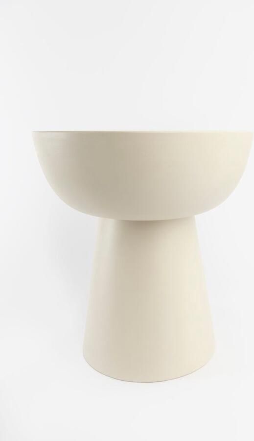 Sissy-Boy Beige keramieken mushroom bijzettafel