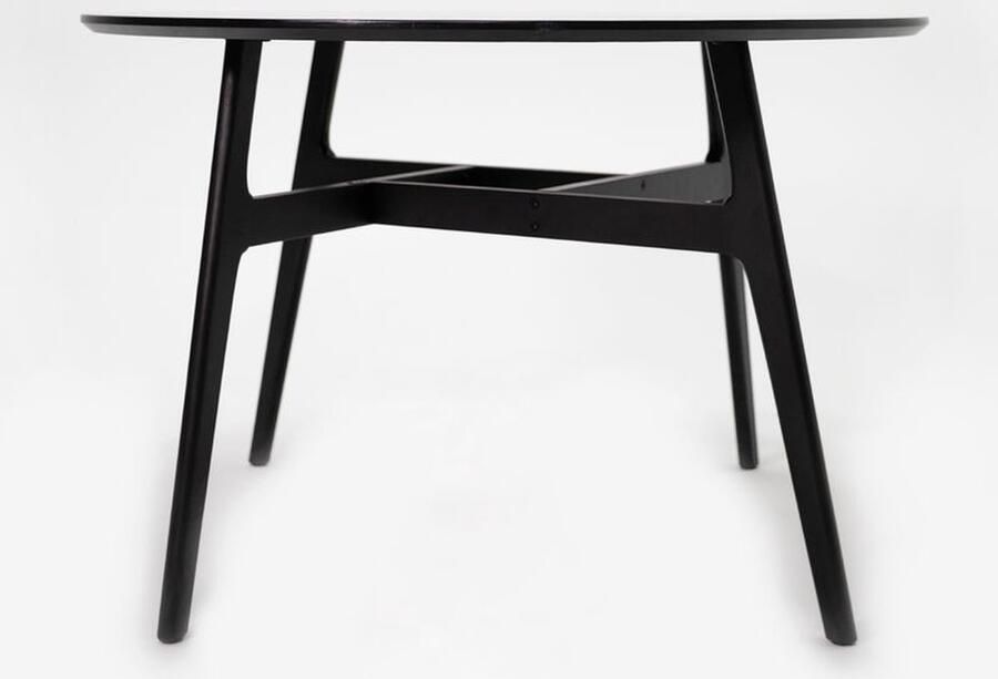 Sissy-Boy Ronde houten tafel Giulia zwart