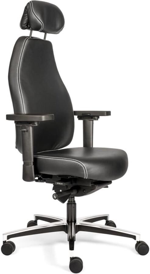 Sit And Move Therapod X Hoofdsteun Zwart Stamskin Bureaustoel