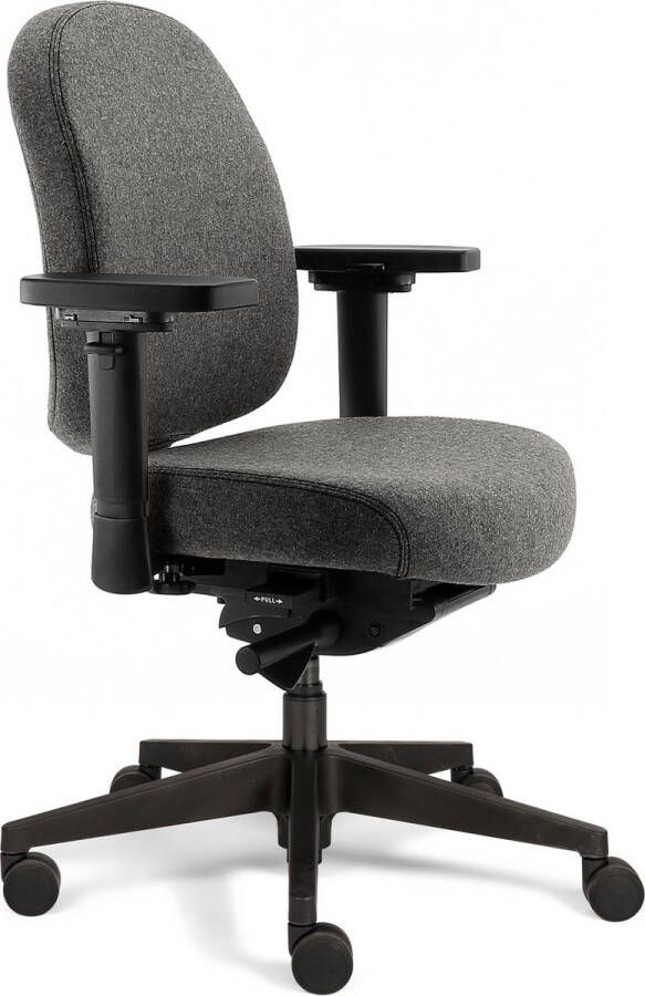 Sit And Move Therapod X Compact Middengrijs Bureaustoel Wolvilt Fenice