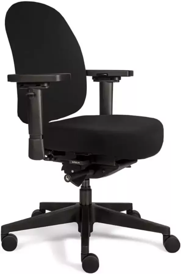 Sit And Move Therapod X Compact Zwart Bureaustoel Wolvilt Fenice