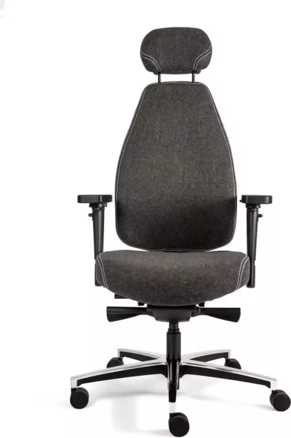 Sit And Move Therapod X Hoofdsteun Donkergrijs Bureaustoel Wolvilt Fenice