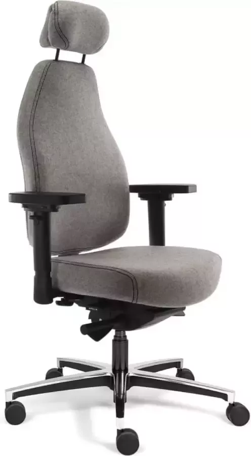 Sit And Move Therapod X Hoofdsteun Lichtgrijs Bureaustoel Wolvilt Fenice