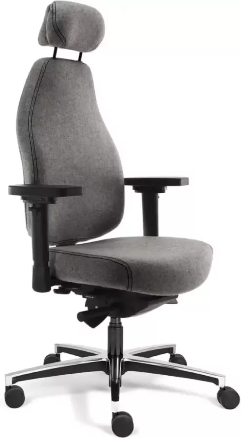 Sit And Move Therapod X Hoofdsteun Middengrijs Bureaustoel Wolvilt Fenice