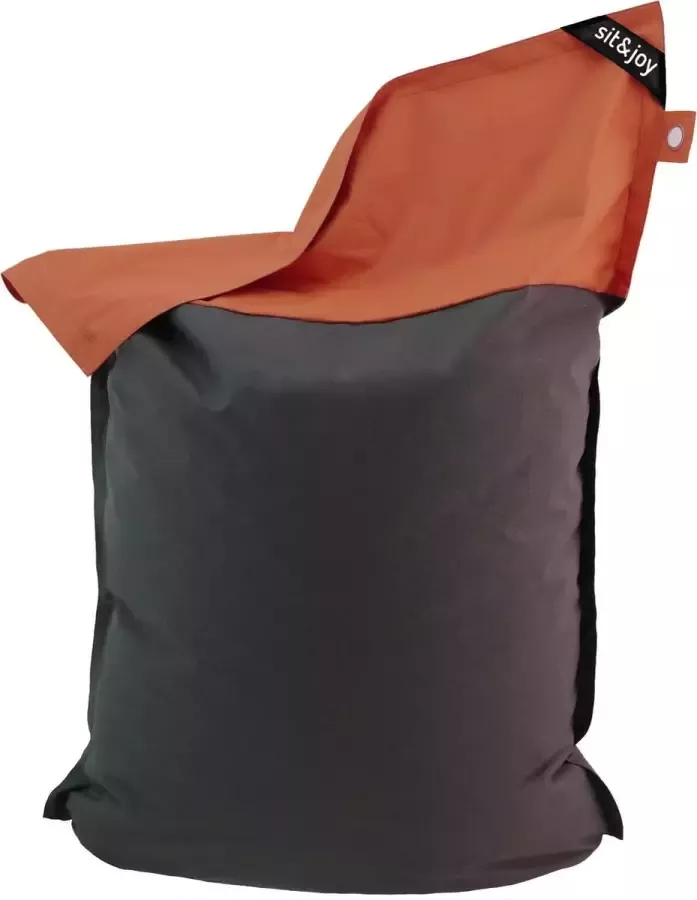 Sit & Joy Sit&joy Duo Largo Terracotta Zitzak Volwassenen Binnen en Buiten Ligbed Stoel Largo Antraciet