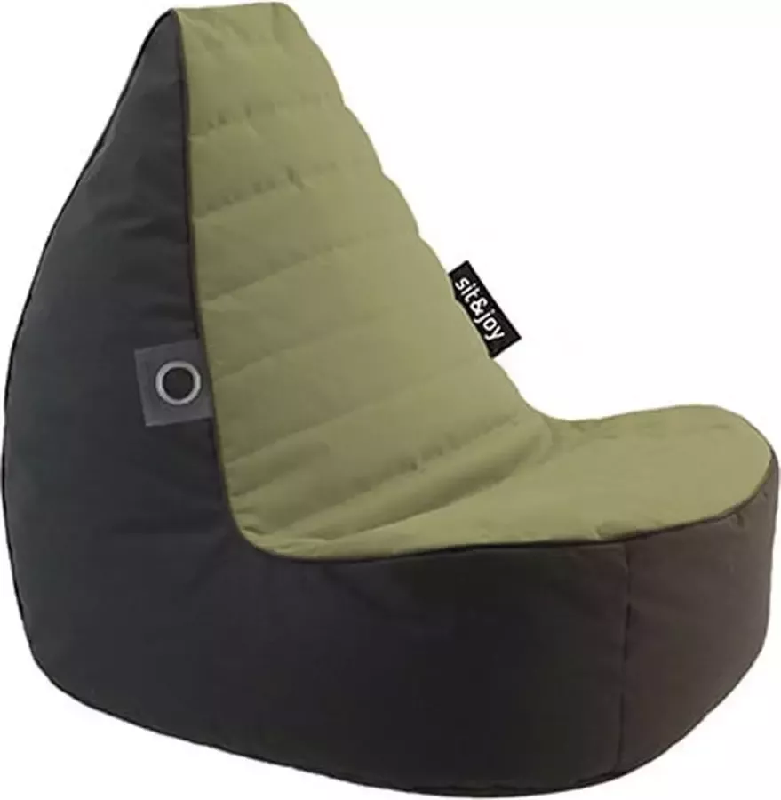 Sit&Joy Zitzak 'Duo Senza' Old Green (Groen) Volwassenen Indoor & Outdoor Waterbestendig Dubbel gestikt Gevuld met Flexipearl Sit&Joy - Foto 2