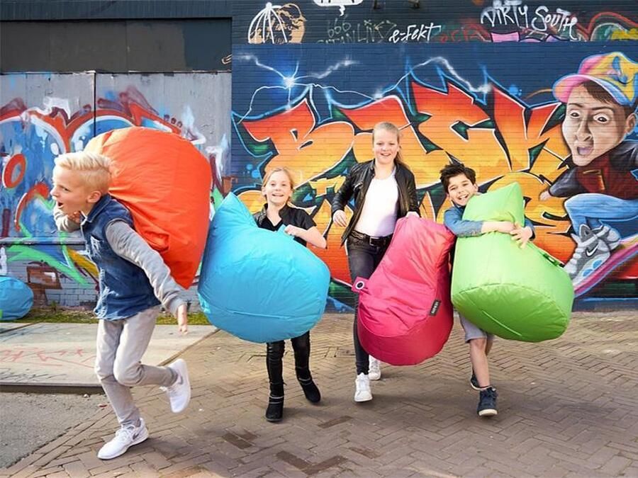 Sit & Joy Sit&Joy Bumba Lime zitzak Volwassenen Binnen Stoel Bumba Antraciet