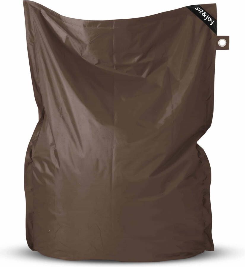 Sit&Joy Zitzak 'Largo' Brown (Bruin) Volwassenen Indoor & Outdoor Waterbestendig Dubbel gestikt Gevuld met Flexipearl - Foto 2