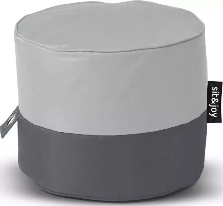 Sit & Joy Sit&Joy Rondo Grey Poef Zitzak kind en volwassen Binnen Stoel Antraciet