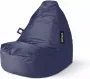 Sit&Joy Zitzak 'Senza' Navy Blue (Blauw) Volwassenen Indoor & Outdoor Waterbestendig Dubbel gestikt Gevuld met Flexipearl - Thumbnail 2