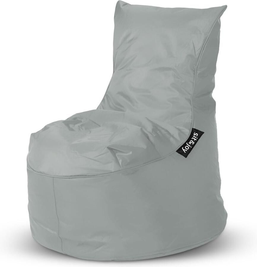 Sit&Joy Zitzak 'Dolce' Grey (Grijs) Volwassenen Indoor & Outdoor Waterbestendig Dubbel gestikt Gevuld met Flexipearl Sit&Joy