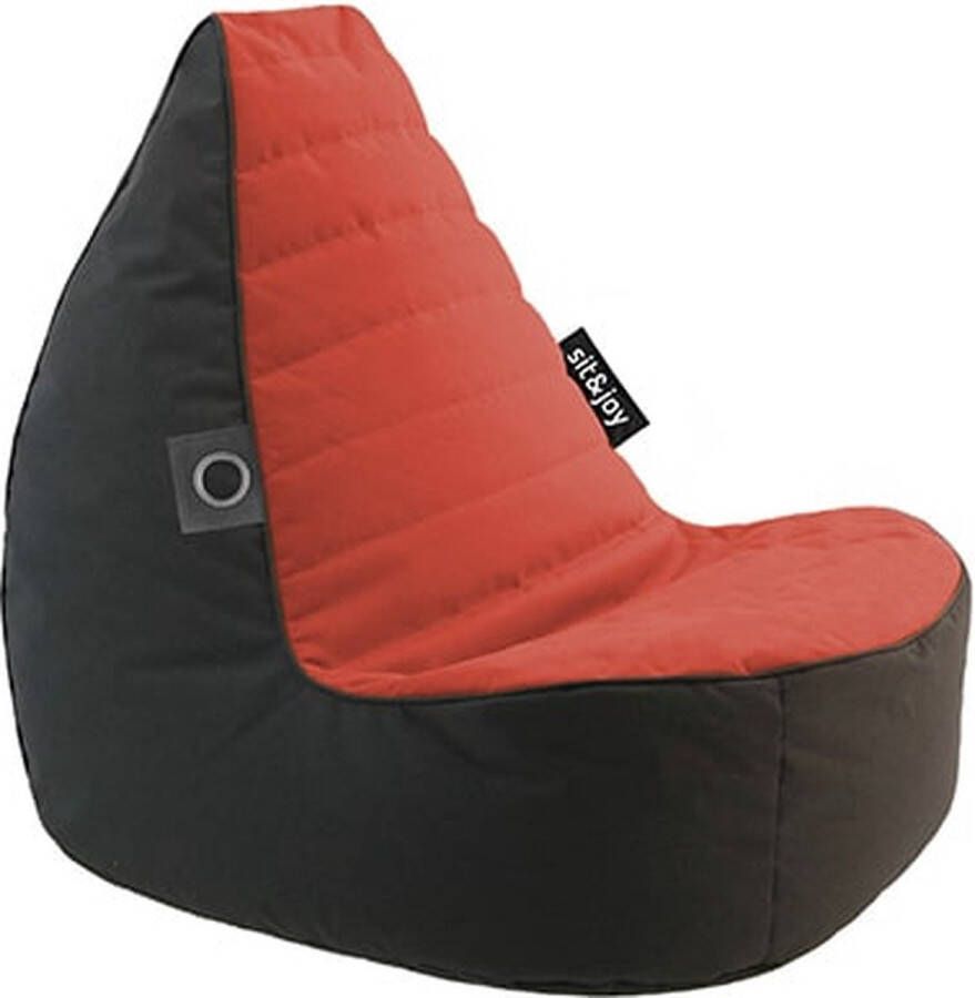 Sit&Joy Zitzak 'Duo Senza' Terracotta (Rood) Volwassenen Indoor & Outdoor Waterbestendig Dubbel gestikt Gevuld met Flexipearl Sit&Joy - Foto 2