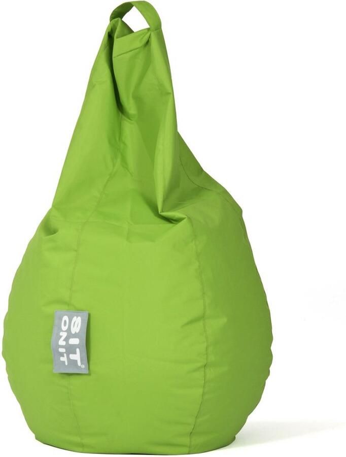 Sit On It EXTRA COMFORT Junior Poire vert citron Zitzak H 110 cm Diameter 60 cm Afwasbare hoes