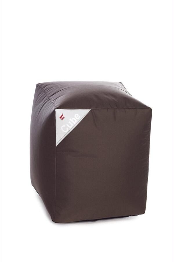 Sit On It Poef zitzak Cube's Brown ....and Joy !! - Foto 2