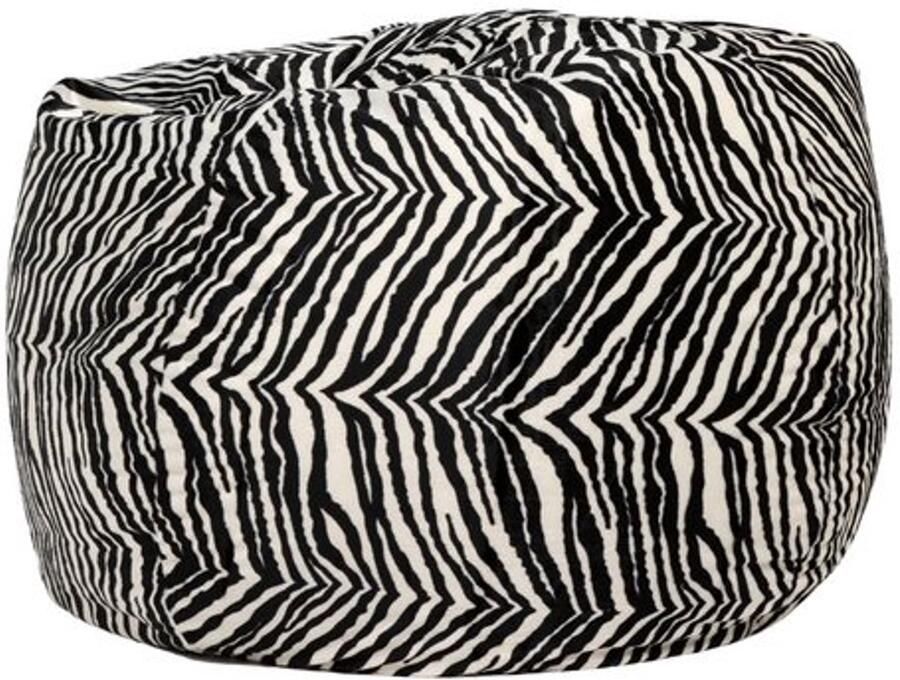Sit On It Zitzak Zebraprint met zachte hoes