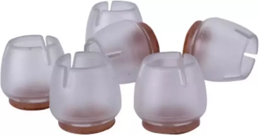 Sitna 20 Stoelpoten 15-20 MM Ronde Doppen Beschermers Voor Meubelpoten Tafelpoot en Stoelpoot Beschermers Insteekdoppen Anti-slip Met Vilt Siliconen Doppen