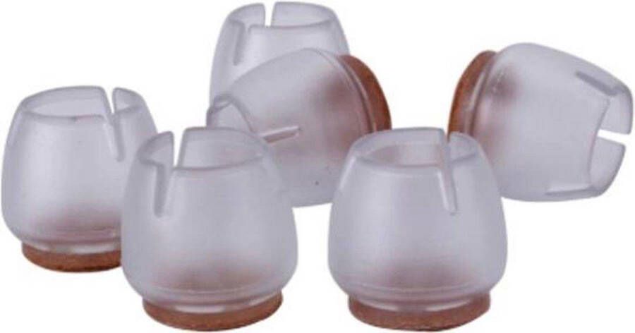Sitna 20 Stoelpoten 32-37 MM Ronde Doppen Beschermers Voor Meubelpoten Tafelpoot en Stoelpoot Beschermers Insteekdoppen Anti-slip Met Vilt Siliconen Doppen